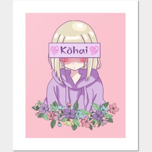 Kohai Kouhai Anime Girl Posters and Art
